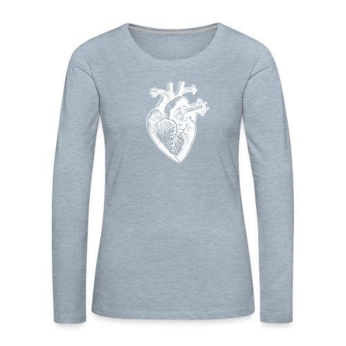 Heart - Women's Premium Slim Fit Long Sleeve T-Shirt