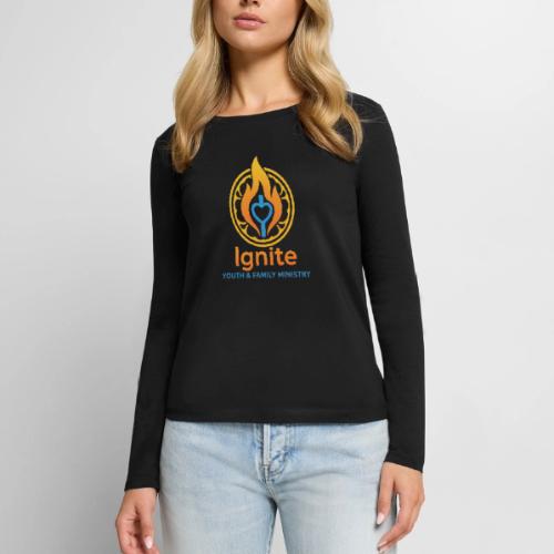 Ignite Youth and Family Logo - Women's Premium Slim Fit Long Sleeve T-Shirt