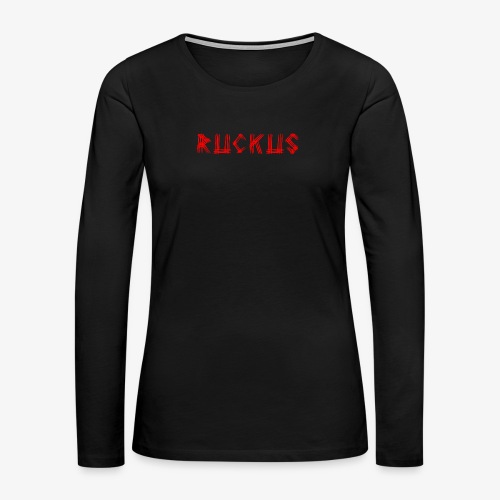 Ruckus Scratch - Women's Premium Slim Fit Long Sleeve T-Shirt