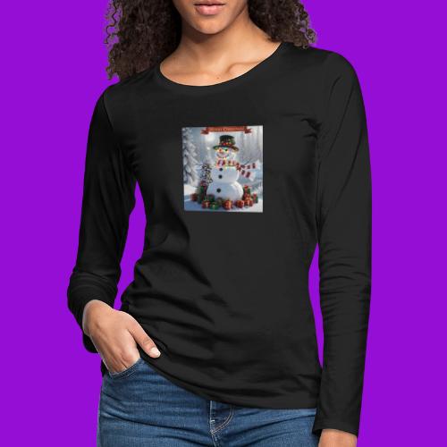 Merry Christmas - Women's Premium Slim Fit Long Sleeve T-Shirt