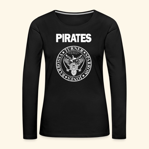 Punk Rock Pirates [heroes] - Women's Premium Slim Fit Long Sleeve T-Shirt