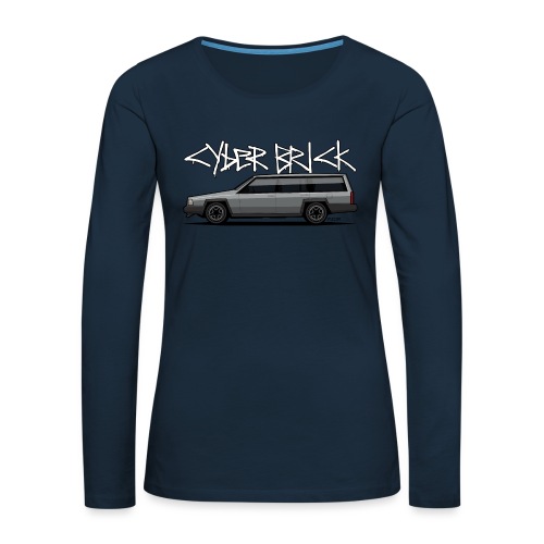Cyberbrick Future Electric Wagon Graffiti - Women's Premium Slim Fit Long Sleeve T-Shirt