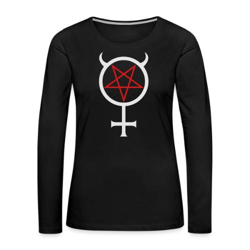Mercury Pentagram - Women's Premium Slim Fit Long Sleeve T-Shirt