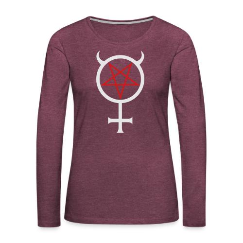 Mercury Pentagram - Women's Premium Slim Fit Long Sleeve T-Shirt