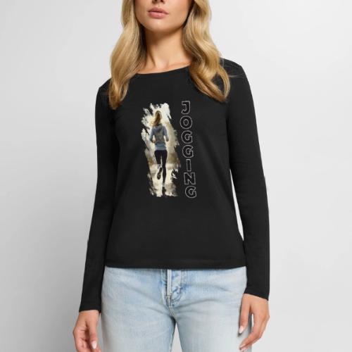 Jogging: Run into Motion - Women's Premium Slim Fit Long Sleeve T-Shirt