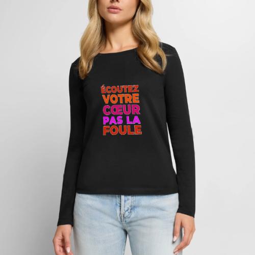 Heart first - Women's Premium Slim Fit Long Sleeve T-Shirt