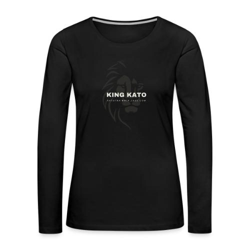 KING KATO Grey - Women's Premium Slim Fit Long Sleeve T-Shirt