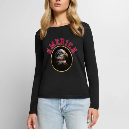 America Soars - Women's Premium Slim Fit Long Sleeve T-Shirt