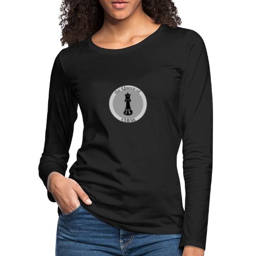 Queen Of Chess - Women's Premium Slim Fit Long Sleeve T-Shirt