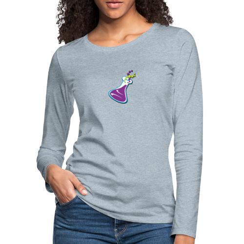 science juice flask logo - Women's Premium Slim Fit Long Sleeve T-Shirt