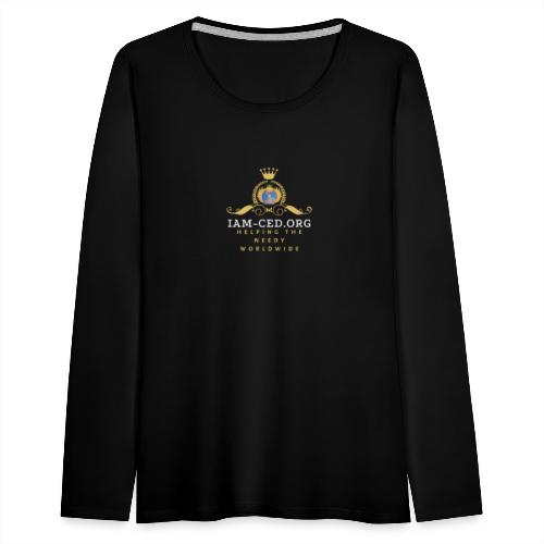 IAM-CED.ORG CROWN - Women's Premium Slim Fit Long Sleeve T-Shirt