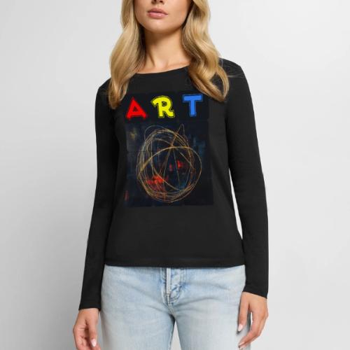 Echoes of Art - Women's Premium Slim Fit Long Sleeve T-Shirt