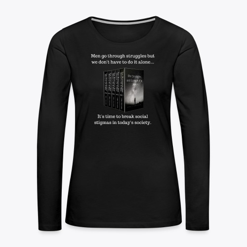 The Struggles and Growth of a Man Book Collection - Women's Premium Slim Fit Long Sleeve T-Shirt