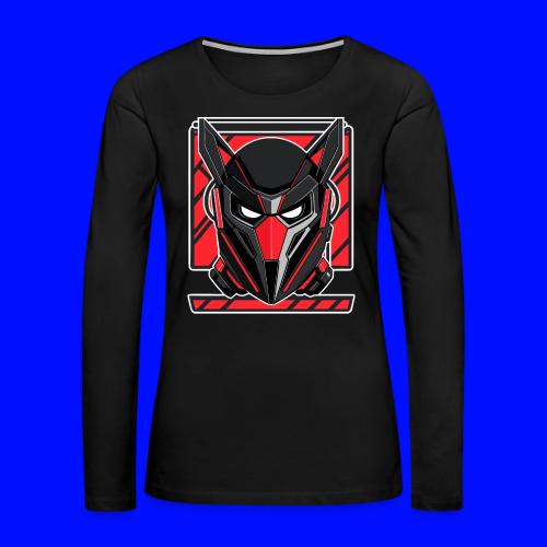 Evil Robot - Women's Premium Slim Fit Long Sleeve T-Shirt