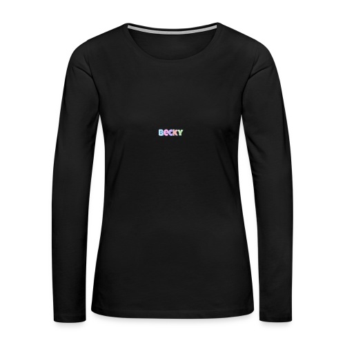 tr2ugs cousins logo BECKEY - Women's Premium Slim Fit Long Sleeve T-Shirt