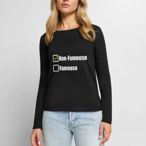 Non-smoking - Women's Premium Slim Fit Long Sleeve T-Shirt