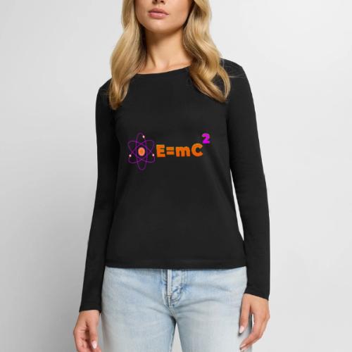 E = mc² - Women's Premium Slim Fit Long Sleeve T-Shirt