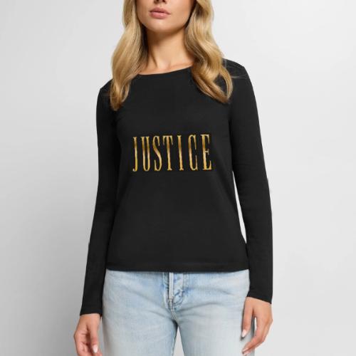 Golden Justice - Women's Premium Slim Fit Long Sleeve T-Shirt