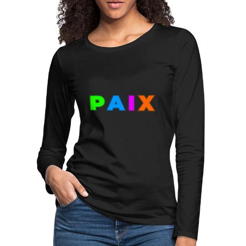 Peace in Colour - Women's Premium Slim Fit Long Sleeve T-Shirt