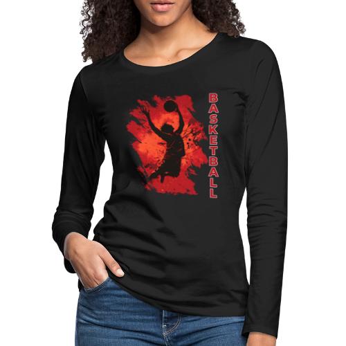 Basketball Soul - Women's Premium Slim Fit Long Sleeve T-Shirt