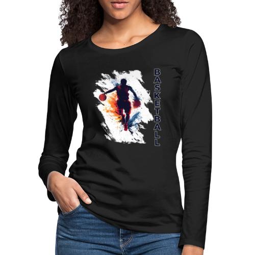 Basketball Hustle - Women's Premium Slim Fit Long Sleeve T-Shirt