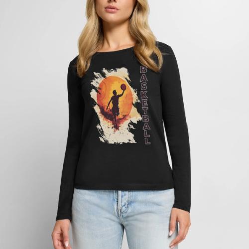 Basketball Stride - Women's Premium Slim Fit Long Sleeve T-Shirt