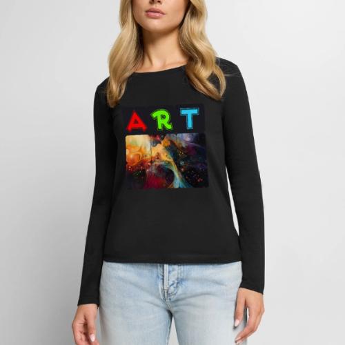 Waves of Art - Women's Premium Slim Fit Long Sleeve T-Shirt