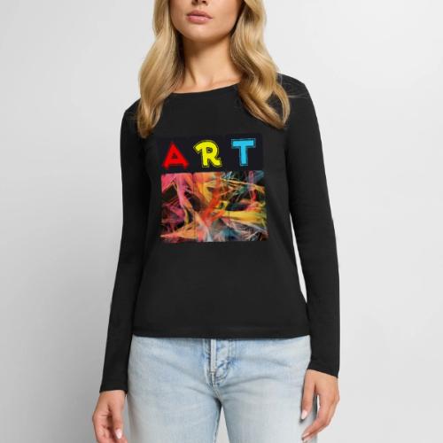 Chaotic Threads of Art - Women's Premium Slim Fit Long Sleeve T-Shirt