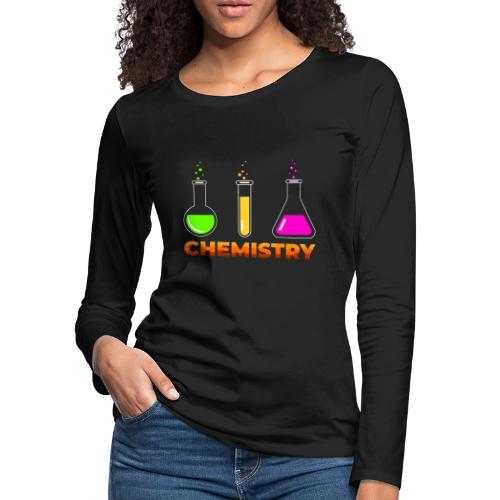 Chemistry: Elements in Motion - Women's Premium Slim Fit Long Sleeve T-Shirt