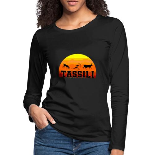 Algeria: Tassili Timeless - Women's Premium Slim Fit Long Sleeve T-Shirt