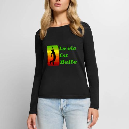 La vie est belle - Women's Premium Slim Fit Long Sleeve T-Shirt