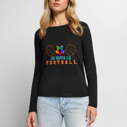 I love football - Women's Premium Slim Fit Long Sleeve T-Shirt