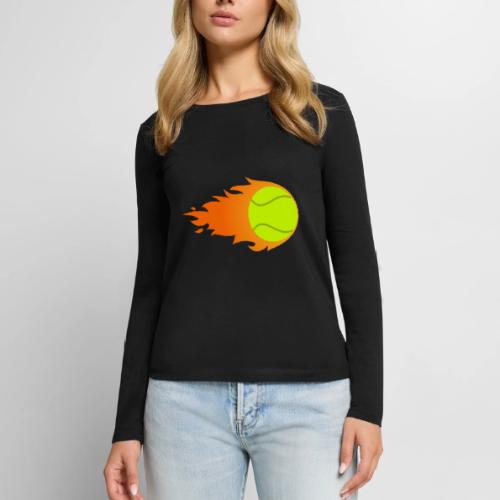 Tennis Ball - Women's Premium Slim Fit Long Sleeve T-Shirt