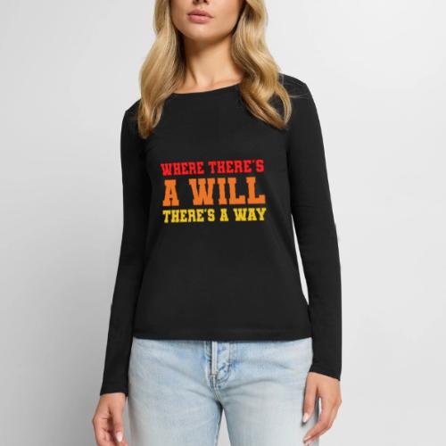 Willpower Wins - Women's Premium Slim Fit Long Sleeve T-Shirt