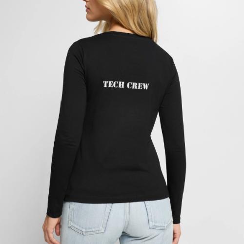 Tech Crew (back) - Women's Premium Slim Fit Long Sleeve T-Shirt