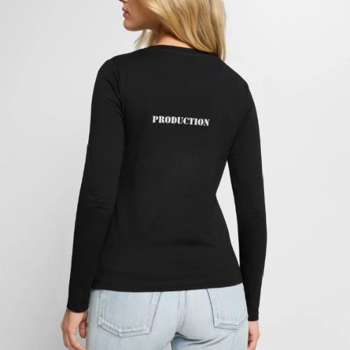 Production (back) - Women's Premium Slim Fit Long Sleeve T-Shirt