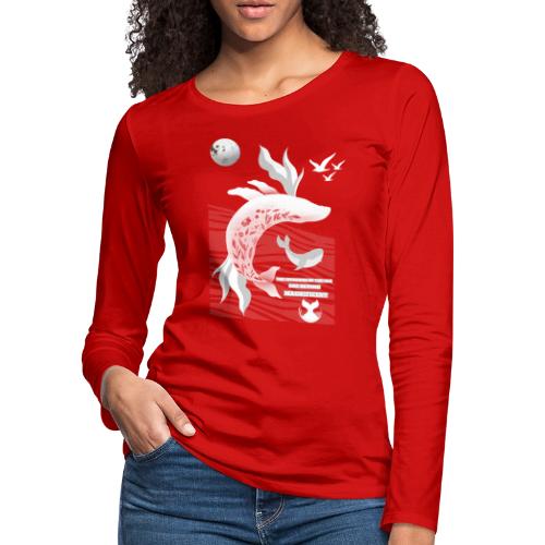The Wonders Of The Sea - Women's Premium Slim Fit Long Sleeve T-Shirt