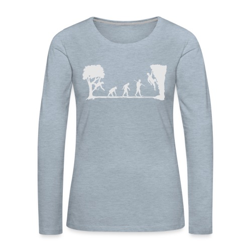 Apes Climb - Women's Premium Slim Fit Long Sleeve T-Shirt