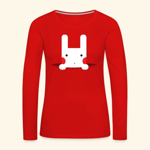 Pocket Bunny - Women's Premium Slim Fit Long Sleeve T-Shirt
