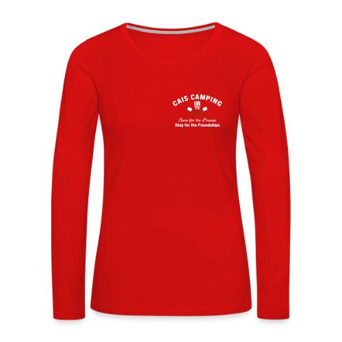 CAIS Camping Crew Gear - Women's Premium Slim Fit Long Sleeve T-Shirt