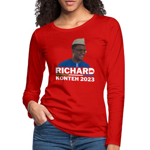 Dr. Richard Konteh - Women's Premium Slim Fit Long Sleeve T-Shirt