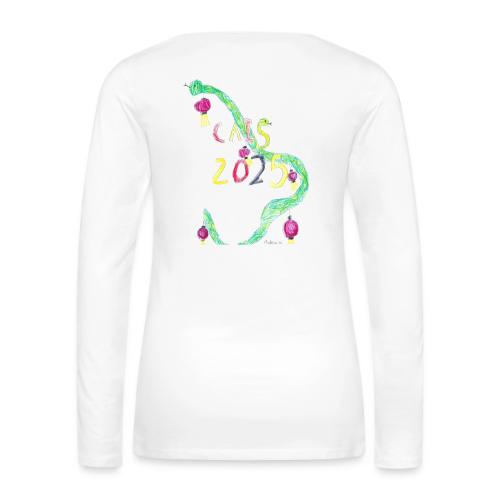 Lunar New Year 2025 ECC Design Winner: Madeline K - Women's Premium Slim Fit Long Sleeve T-Shirt