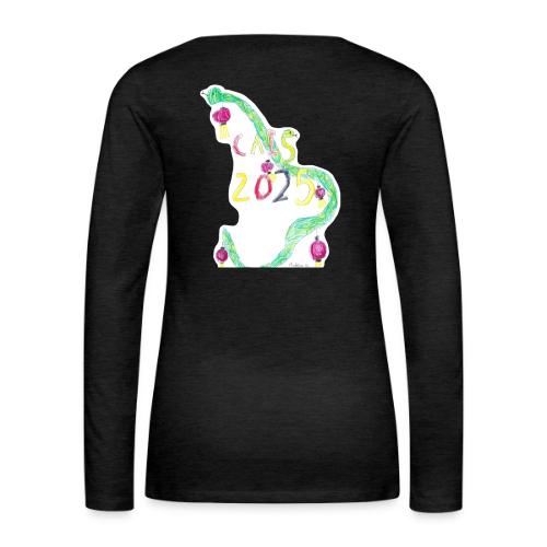 Lunar New Year 2025 ECC Design Winner: Madeline K - Women's Premium Slim Fit Long Sleeve T-Shirt