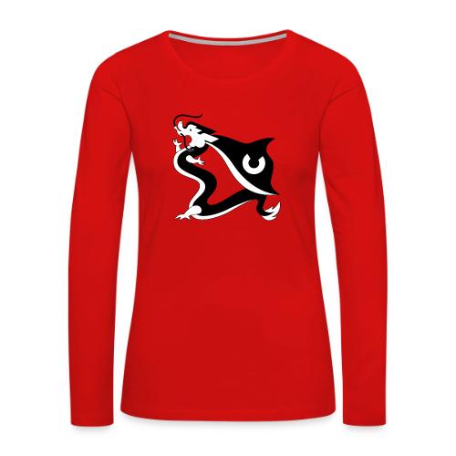 Dragons Courage - Women's Premium Slim Fit Long Sleeve T-Shirt