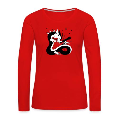 Dragons Curiosity - Women's Premium Slim Fit Long Sleeve T-Shirt