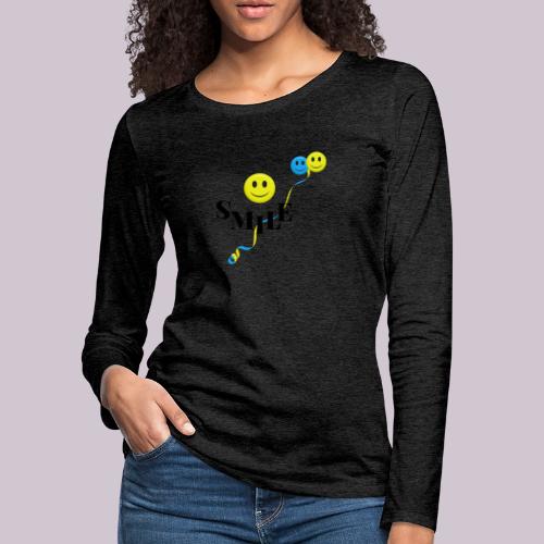 SMILE - Women's Premium Slim Fit Long Sleeve T-Shirt