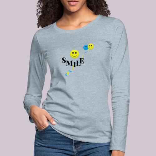 SMILE - Women's Premium Slim Fit Long Sleeve T-Shirt