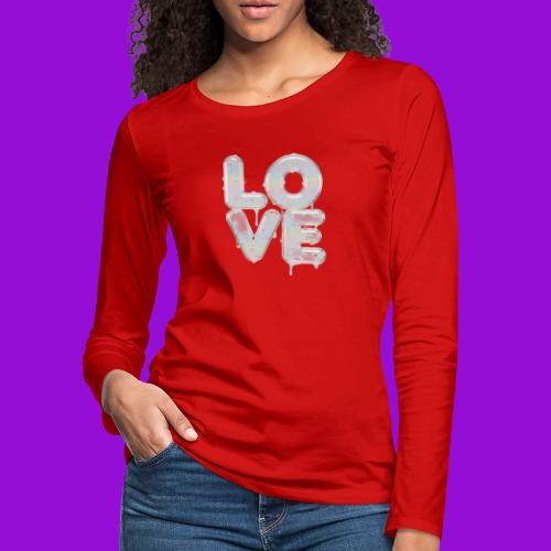 Love - Women's Premium Slim Fit Long Sleeve T-Shirt