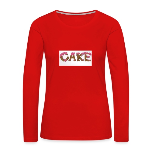 CAKE - Women's Premium Slim Fit Long Sleeve T-Shirt