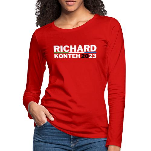 Richard Konteh 2023 - Women's Premium Slim Fit Long Sleeve T-Shirt